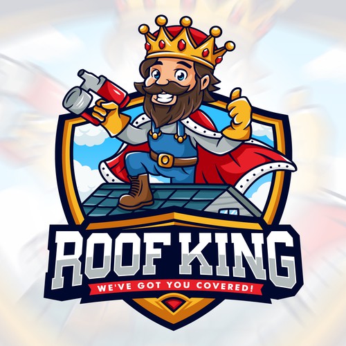 Roof King Logo Mascot