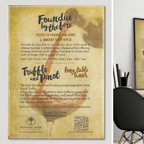 Poster for wine festival