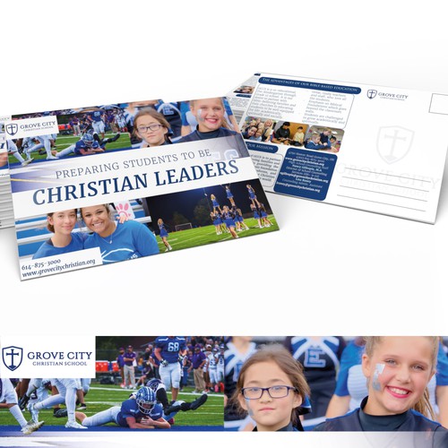 Private, Christian School Post Card Design