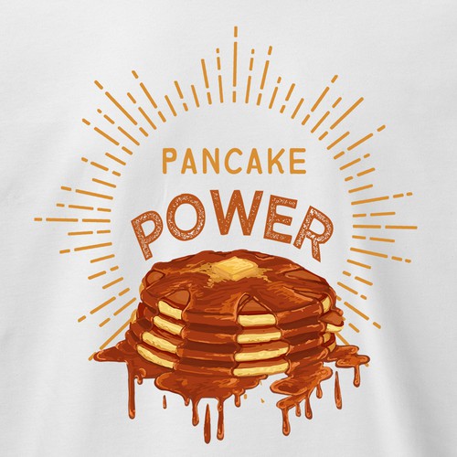 Pancake Power Tshirt Design