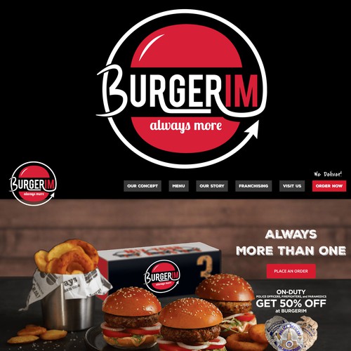 Updated logo for a burger company