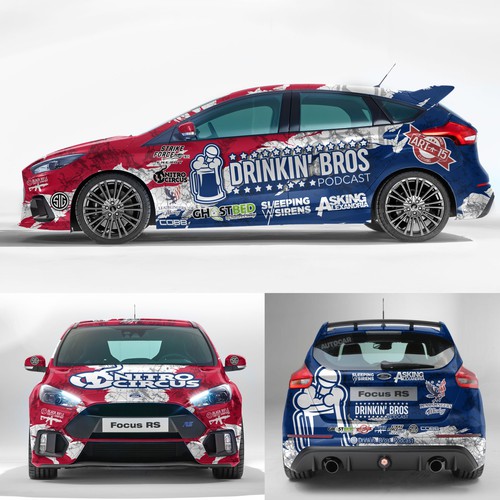 race car wrap design