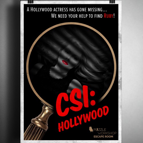 Film-noir style poster