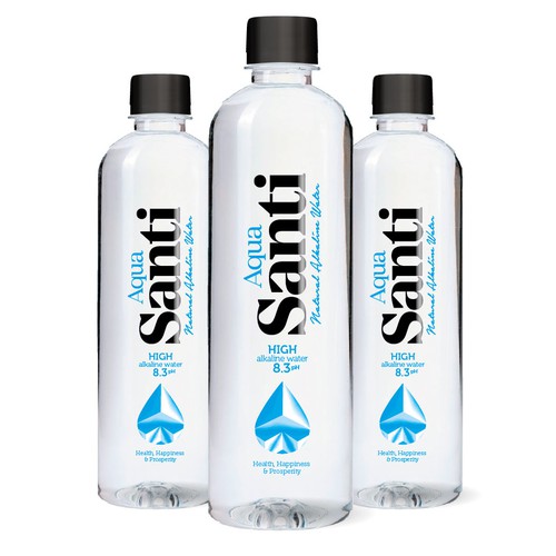 Premium label for alkaline water