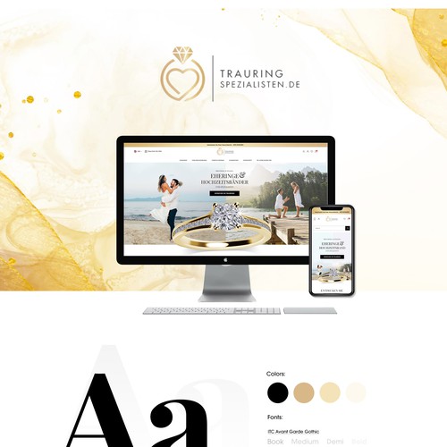  BRANDNEW WEDDING RING & ENGAGEMENT RING PAGE FOR A GERMAN COMPANY