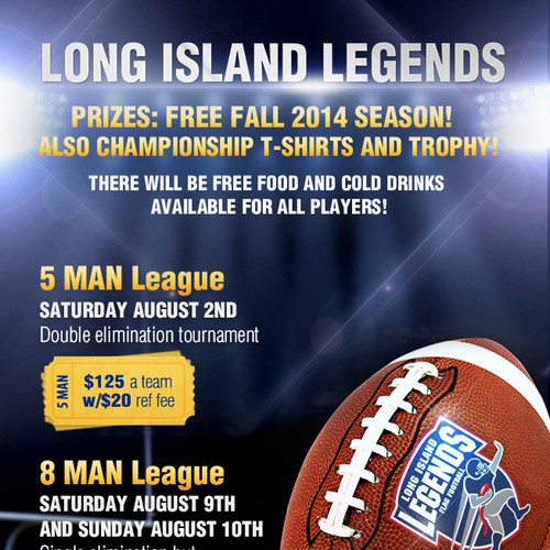 Summer Flag Football Tournament - Flyer