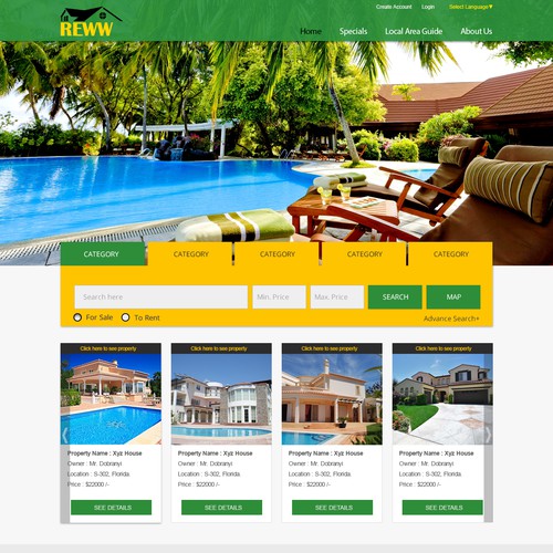 Real Estate Template Designq