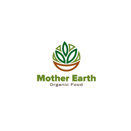 Organic food logo