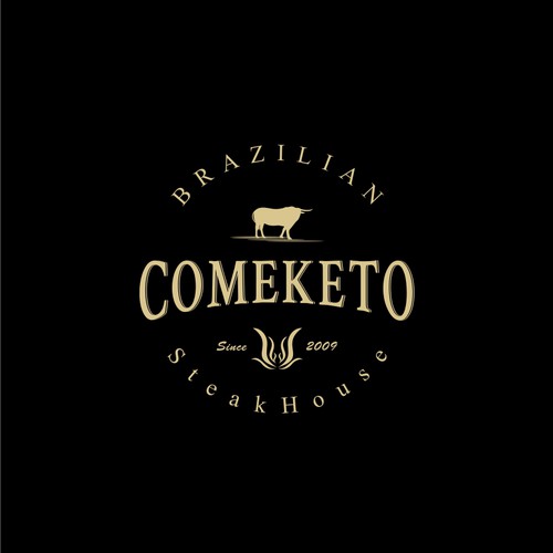 Logo design concept for Comeketo - Brazilian Steakhouse