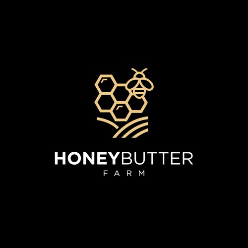 HoneyButter Farm Logo Design