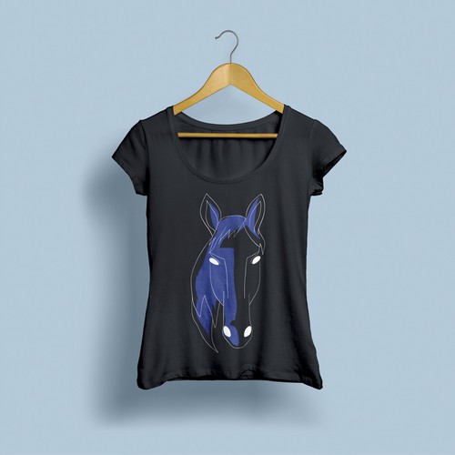 Horse head for t-shirt