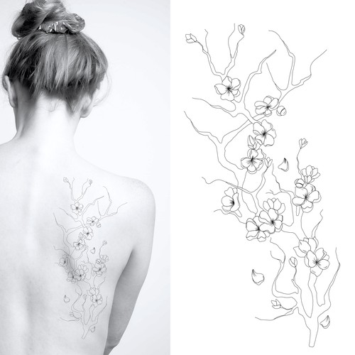 Tattoo "Blossom sakura"