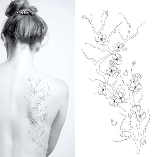 Tattoo "Blossom sakura"