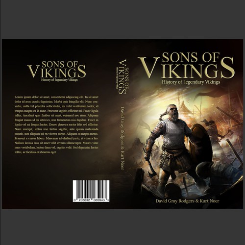 An  Illustration cover design for Sons of Vikings