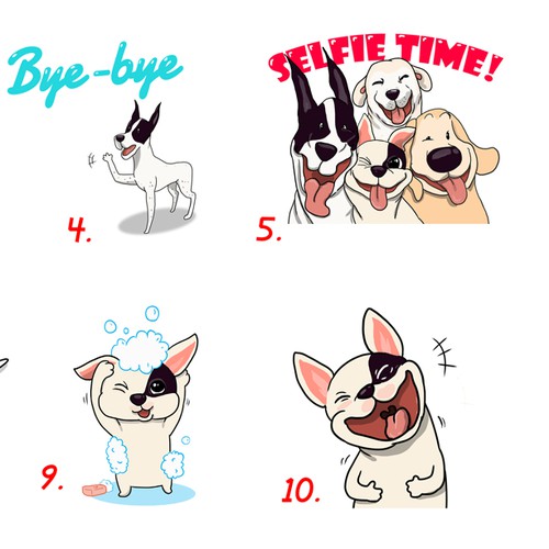 Line Characters for Taiwan Companion Animal Support Association
