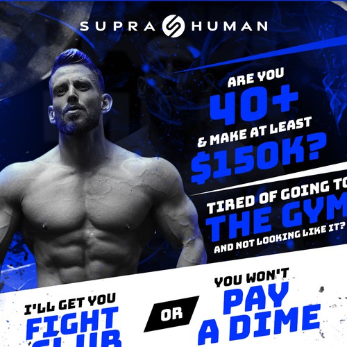 Supra human social media banner ad