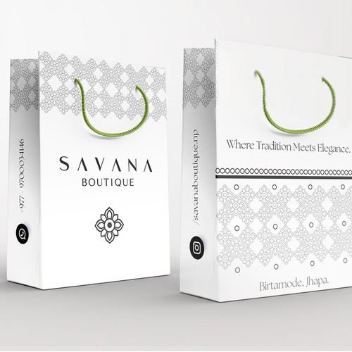 Logo and merchandise for Boutique 
