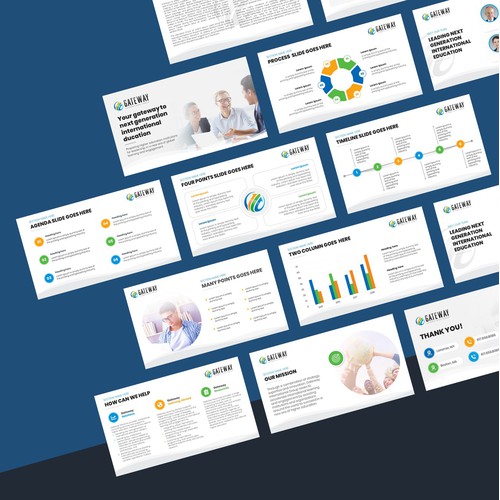 Professional PowerPoint template for Senior Executives at universities.