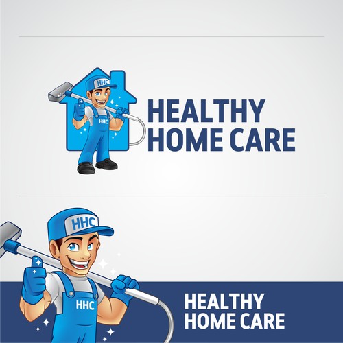 Healthy Home Care Logo Mascot