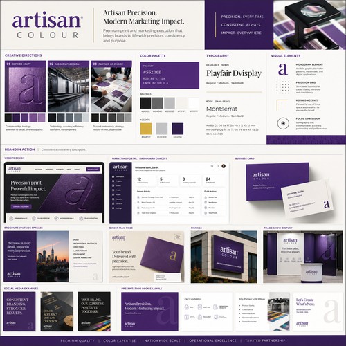 Artisan Colour Brand System Refresh & Brand Guidelines