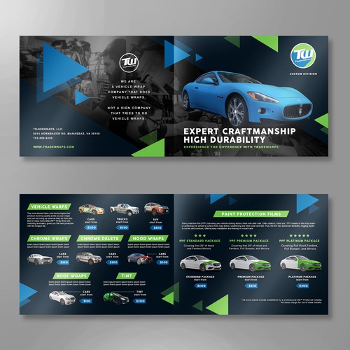 Brochure design for Tradewraps
