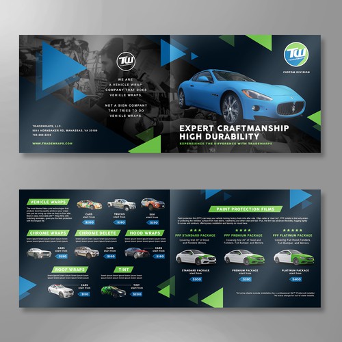 Brochure design for Tradewraps