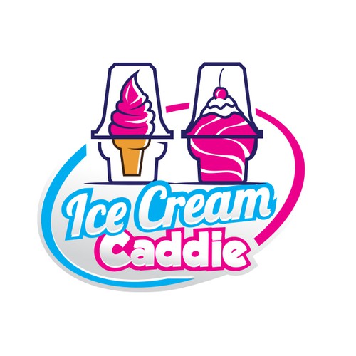 playful logo for Ice Cream company