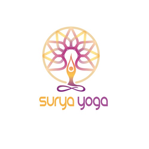 Help me create a logo for Surya Yoga, a new yoga studio!!!
