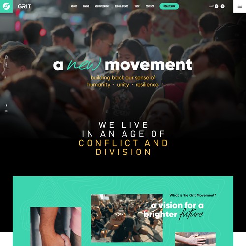 WordPress Web Design and Development for Grit Movement
