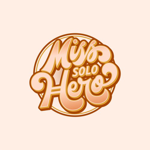 Retro lettering logo