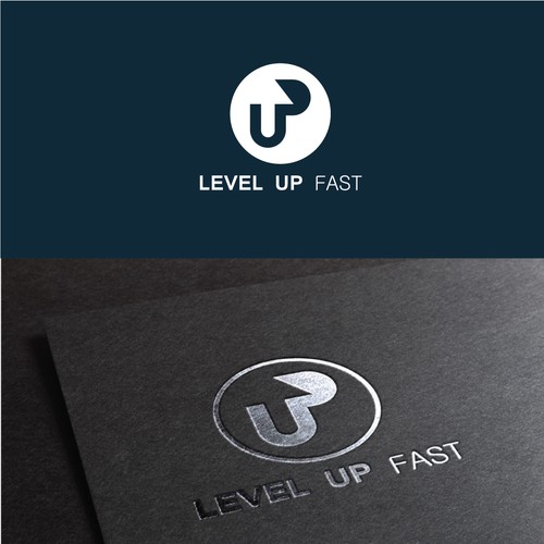 Create a logo for LEVEL UP FAST=> my digital marketing Course for marketing professionals