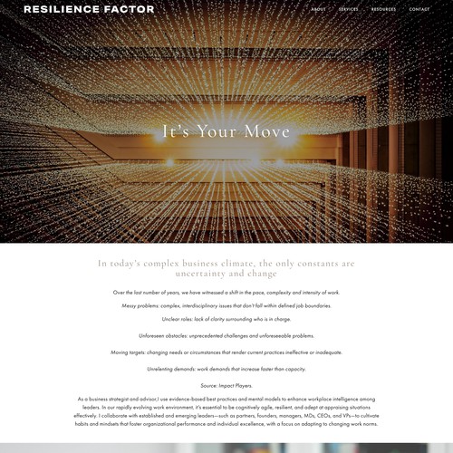 Resilience Factor SEO Design