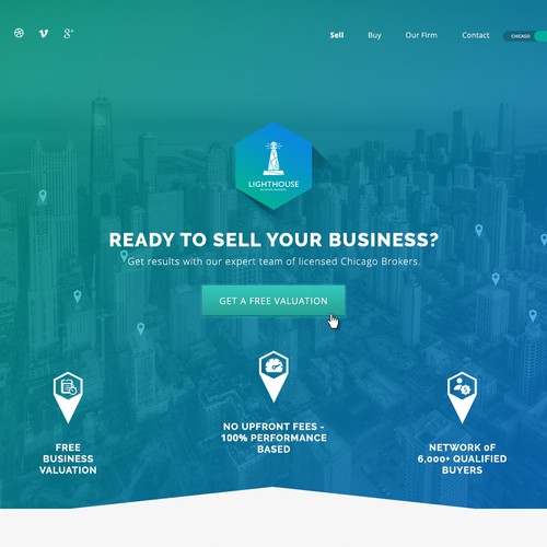Unfinished Landing Page for a Financial Company