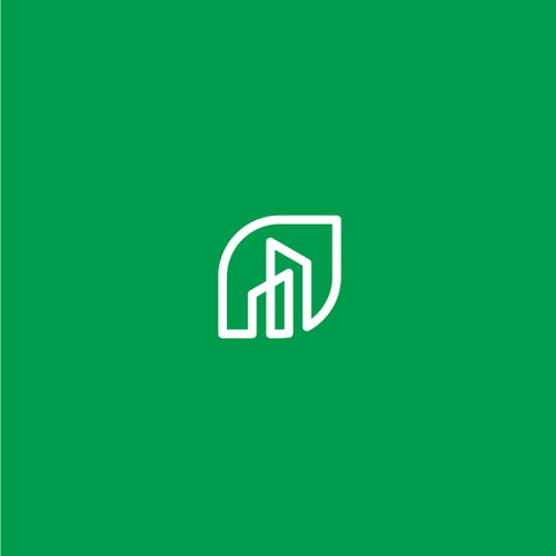 Nature-inspired logo for decarbonization SaaS company: Power-D.City