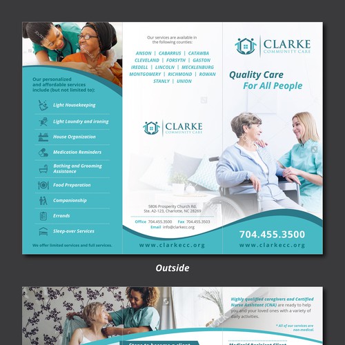 Clarke Home Care Brochure Design