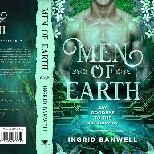 A stunning book cover for a women's paranormal fict/science fict/eco-feminist thriller novel