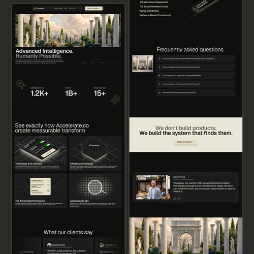 Landing Page design