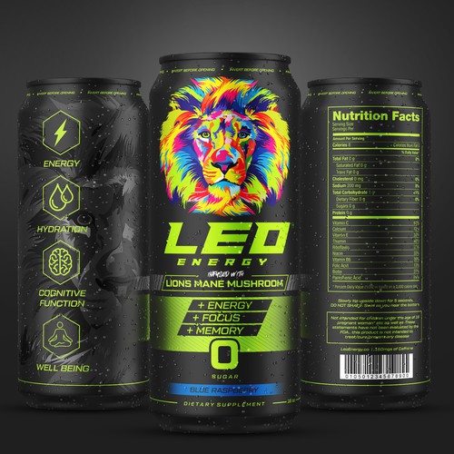 Energy Drink Label Design
