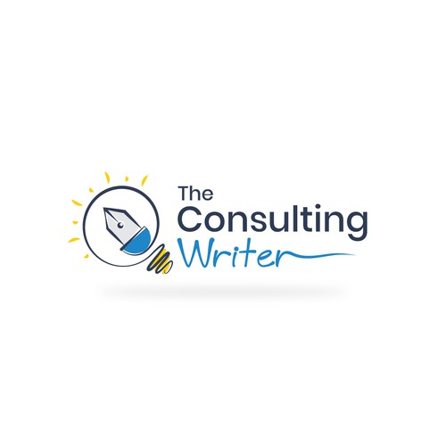 The Consulting writer logo design