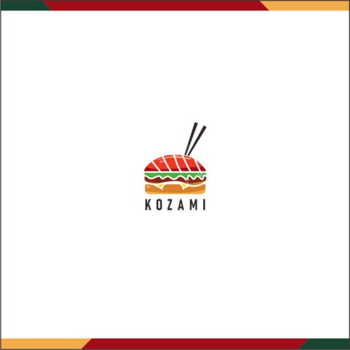 BURGER SUSHI LOGOS