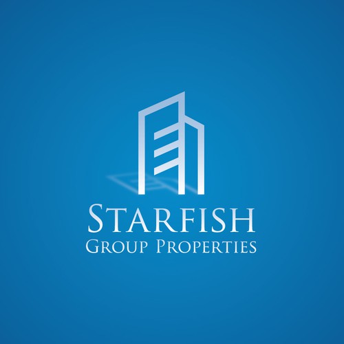 Logo Design Starfish Group Properties - blue