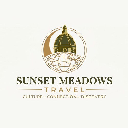 Sunset Meadows Travel - Luxury Logo Design
