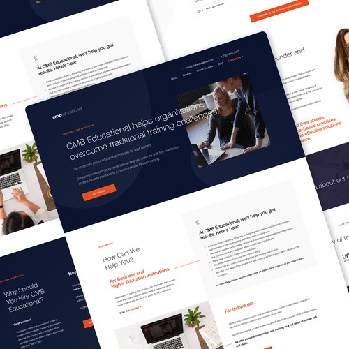 CMB Educational Landing Page Design and Development
