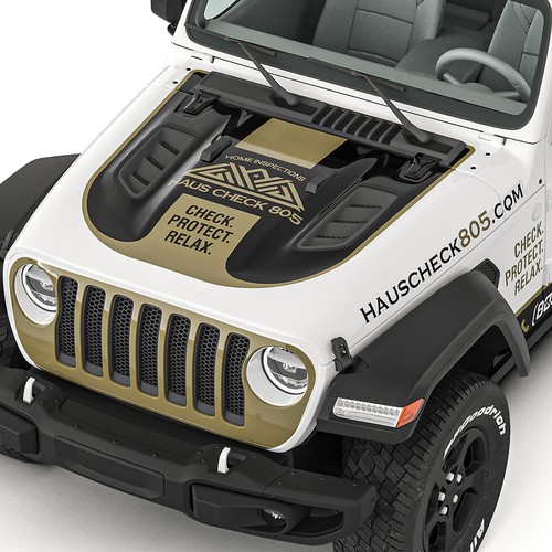 Bold and Modern Jeep Gladiator Full Wrap Design