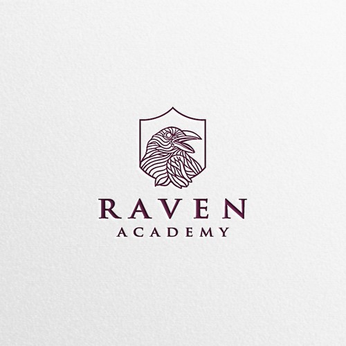 Raven Academy logo design For Sale