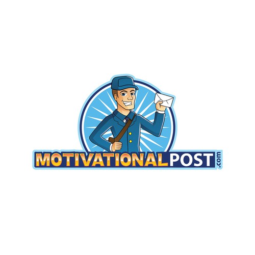 make me a cartoon logo for motivationalpost.com