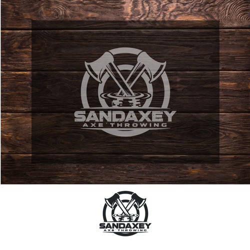 Axe throwing logo for Sandaxey