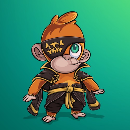 Baby Monkey Character Design