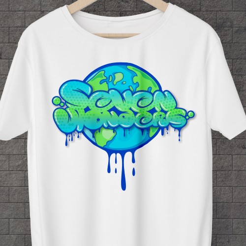 Graffiti style T-shirt design