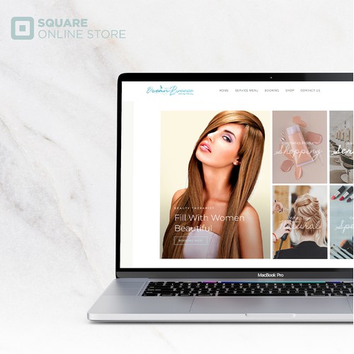 Beauty salon for Square online store
